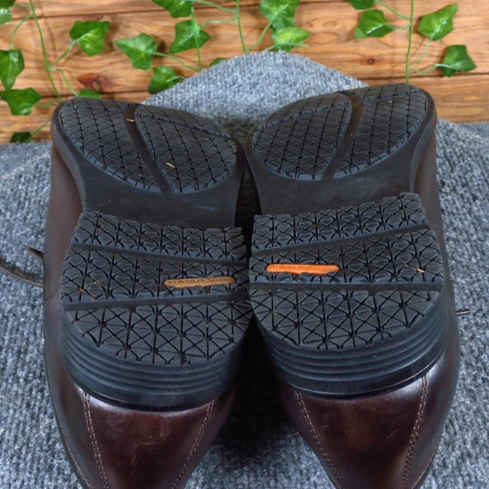 Rockport Hydro-Shield Waterproof Leather Oxfords Men 11.5 Brown V74294 Excellent